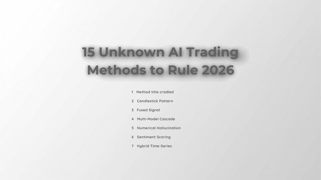 15 Unknown AI Trading Methods to Rule 2026