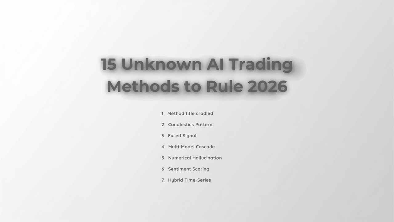 15 Unknown AI Trading Methods to Rule 2026